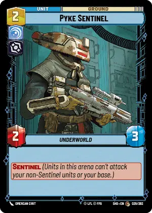 SWU Shadows of the Galaxy Villainy/Vigilance Singles