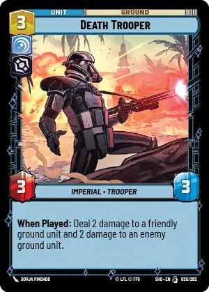 SWU Shadows of the Galaxy Villainy/Vigilance Singles