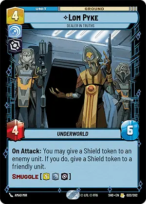 SWU Shadows of the Galaxy Villainy/Vigilance Singles