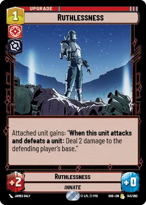 SWU Shadows of the Galaxy Singles Villainy/Agression