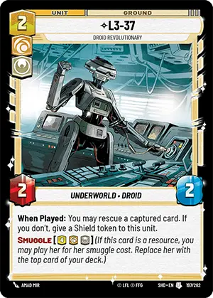 SWU Shadows of the Galaxy Singles Cunning/Heroism