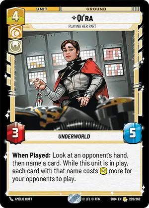 SWU Shadows of the Galaxy Singles Cunning/Heroism