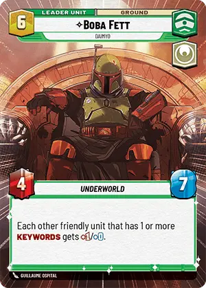 SWU Shadows of the Galaxy Leader Singles