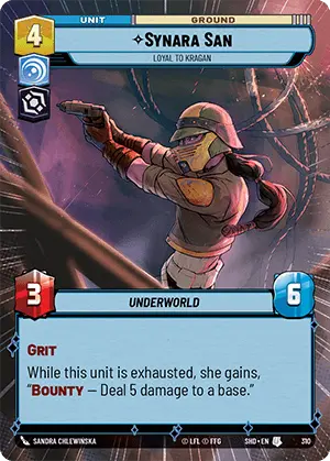 SWU Shadows of the Galaxy Villainy/Vigilance Singles