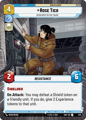 SWU Shadows of the Galaxy Singles Heroism/Vigilance Aspect