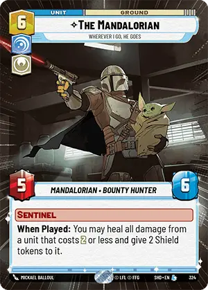 SWU Shadows of the Galaxy Singles Heroism/Vigilance Aspect