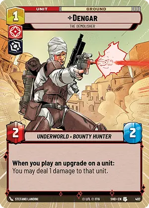 SWU Shadows of the Galaxy Singles Villainy/Agression