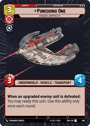 SWU Shadows of the Galaxy Singles Villainy/Agression