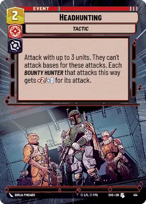 SWU Shadows of the Galaxy Singles Villainy/Agression