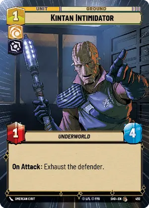 SWU Shadows of the Galaxy Singles Cunning/Villainy