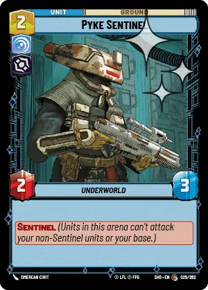 SWU Shadows of the Galaxy Villainy/Vigilance Singles