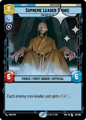 SWU Shadows of the Galaxy Villainy/Vigilance Singles