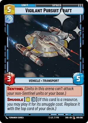 SWU Shadows of the Galaxy Singles Vigilance