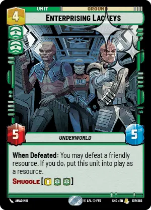 SWU Shadows of the Galaxy Singles Command