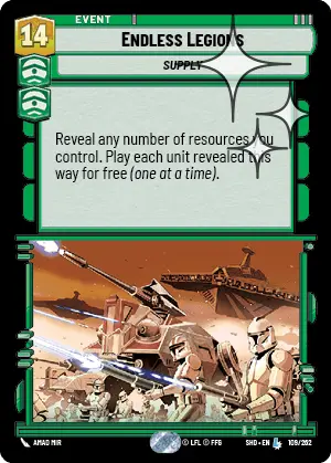 SWU Shadows of the Galaxy Singles Command