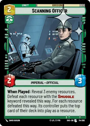 SWU Shadows of the Galaxy Singles Command