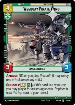 SWU Shadows of the Galaxy Singles Command