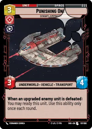 SWU Shadows of the Galaxy Singles Villainy/Agression