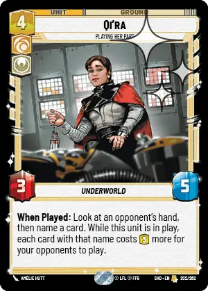 SWU Shadows of the Galaxy Singles Cunning/Heroism