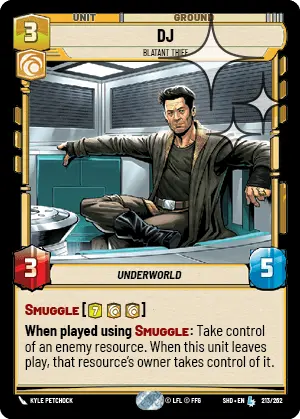 SWU Shadows of the Galaxy Singles Cunning