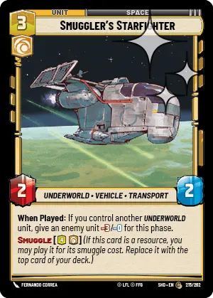 SWU Shadows of the Galaxy Singles Cunning