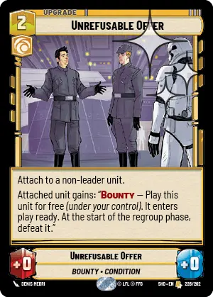 SWU Shadows of the Galaxy Singles Cunning