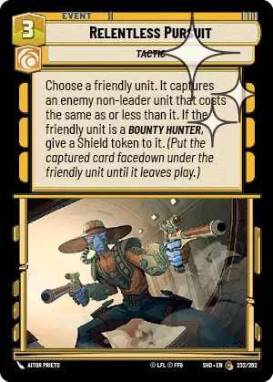 SWU Shadows of the Galaxy Singles Cunning