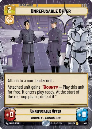 SWU Shadows of the Galaxy Singles Cunning