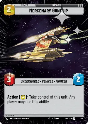 SWU Shadows of the Galaxy Singles Aspect Free