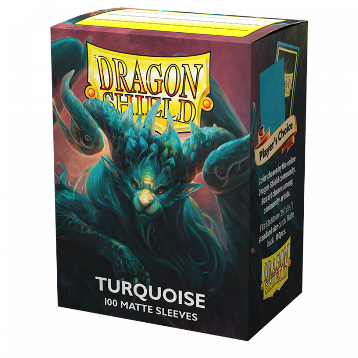 Dragon Shield - Box 100 - Turquoise Atebeck MATTE