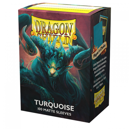 Dragon Shield - Box 100 - Turquoise Atebeck MATTE