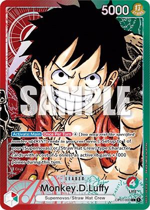 One Piece OP01 Romance Dawn Singles - Red