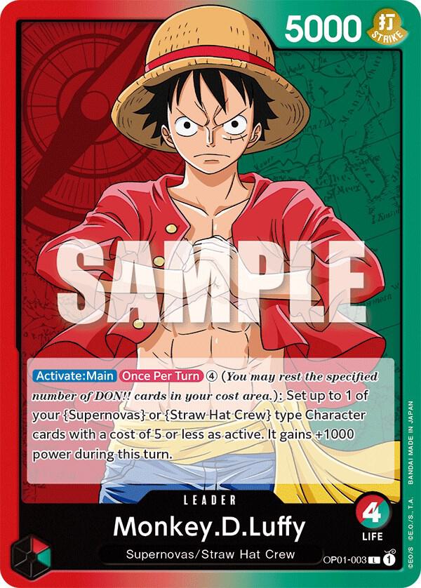 One Piece OP01 Romance Dawn Singles - Red