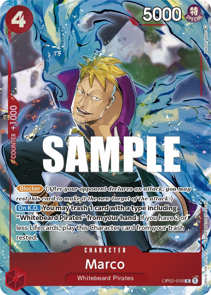 One Piece OP02 Paramount War Singles - Red