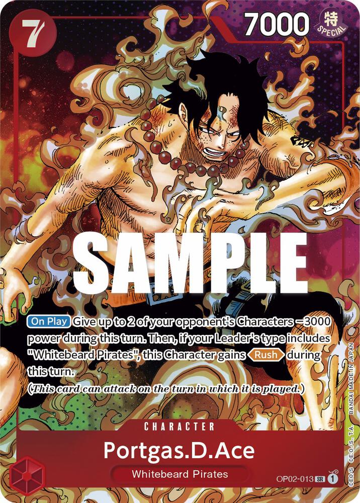 One Piece OP02 Paramount War Singles - Red