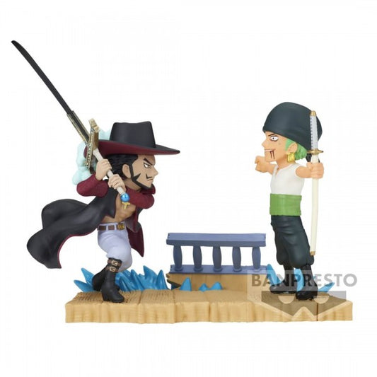 ONE PIECE - WORLD COLLECTABLE FIGURE LOG STORIES - RORONOA ZORO VS DRACULE MIHAWK