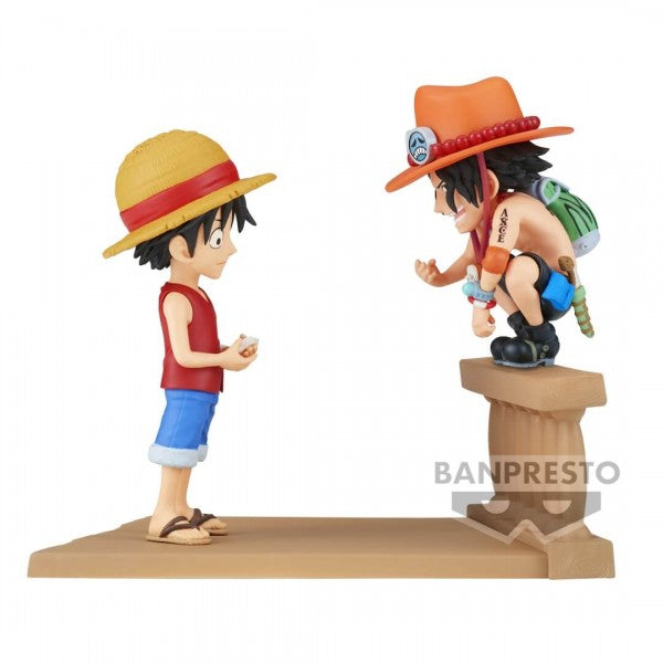 ONE PIECE - WORLD COLLECTABLE FIGURE LOG STORIES - MONKEY D. LUFFY & PORTGAS D.ACE