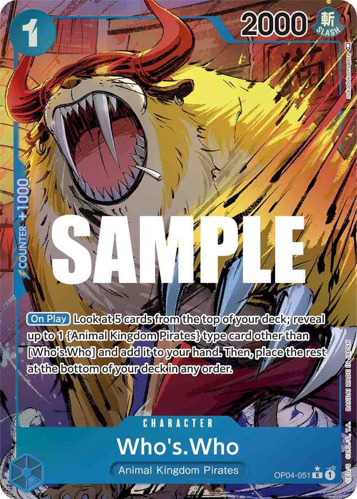 One Piece OP04 Kingdoms of Intrigue Singles - Blue