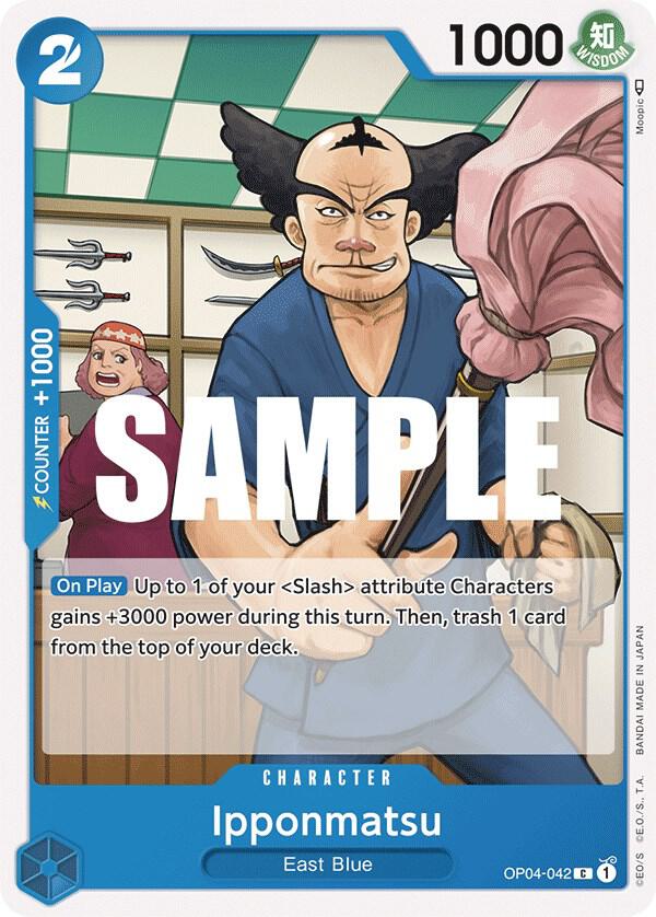 One Piece OP04 Kingdoms of Intrigue Singles - Blue