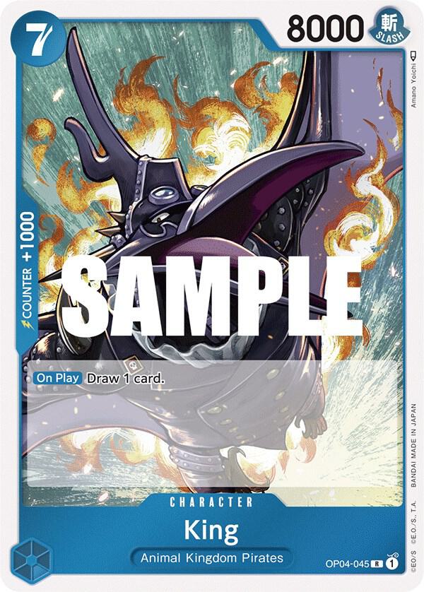 One Piece OP04 Kingdoms of Intrigue Singles - Blue