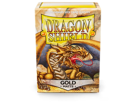 Sleeves - Dragon Shield - Box 100 - Gold Matte