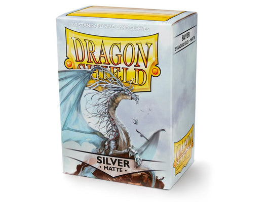 Dragon Shield - Box 100 - Silver MATTE