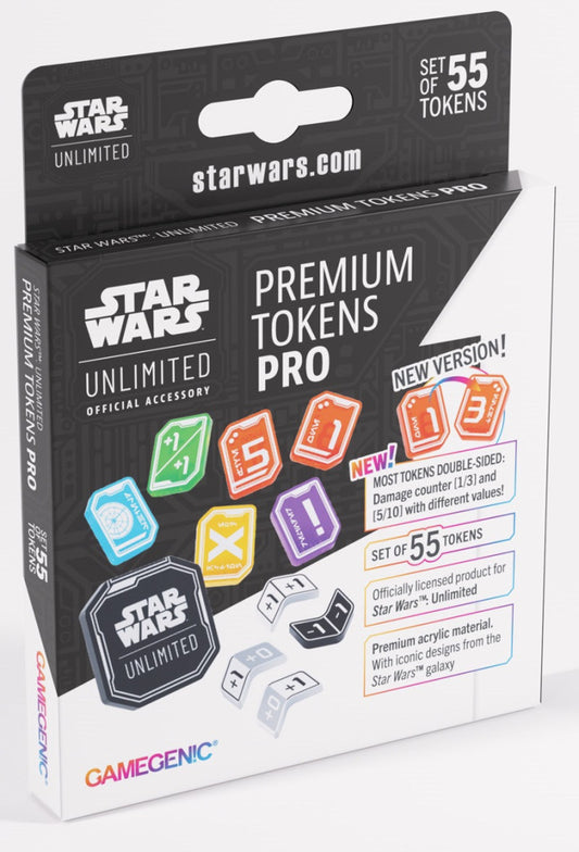 Gamegenic Star Wars Unlimited Acrylic Tokens PRO