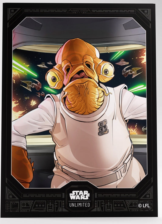 Gamegenic Star Wars Unlimited Art Sleeves - Admiral Ackbar