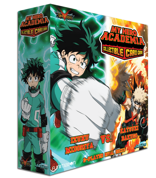 My Hero Academia Collectible Card Game Izuku Midoriya vs Katsuki Bakugo 2-Play Rival Decks