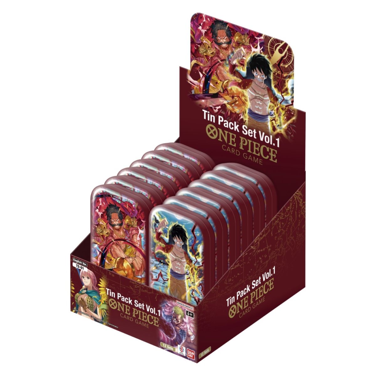 One Piece Card Game: Tin Pack Set – Vol. 1 Display [TS-01] (pre-order) (limit 1 per person)